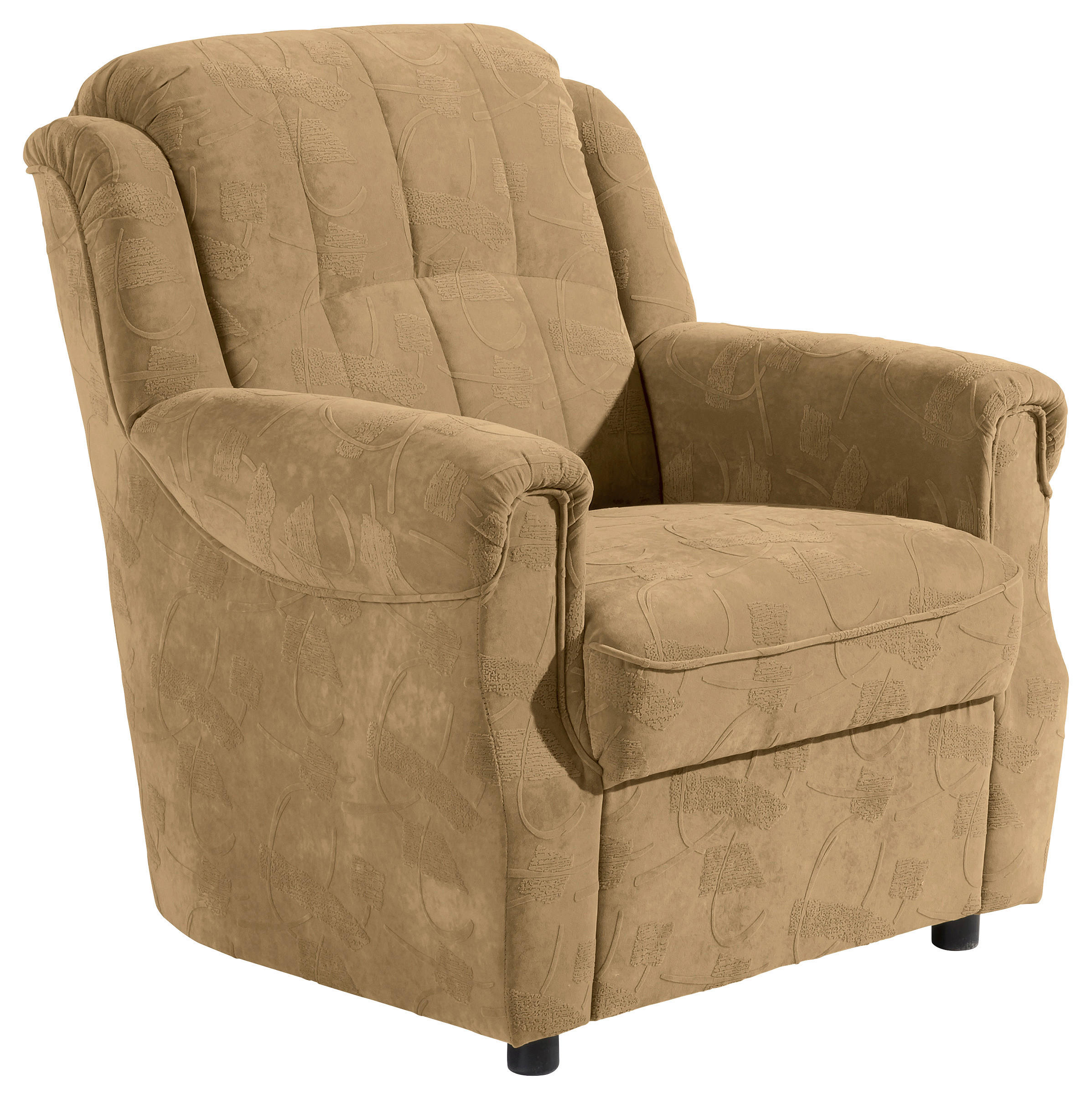 SESSEL Mikrofaser Sandfarben    - Sandfarben/Schwarz, LIFESTYLE, Kunststoff/Textil (81/89/83cm) - Max Winzer