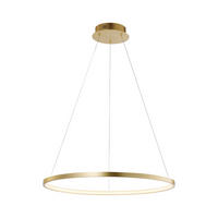 LED-HÄNGELEUCHTE 60/60/120 cm  - Goldfarben, Design, Kunststoff/Metall (60/60/120cm)