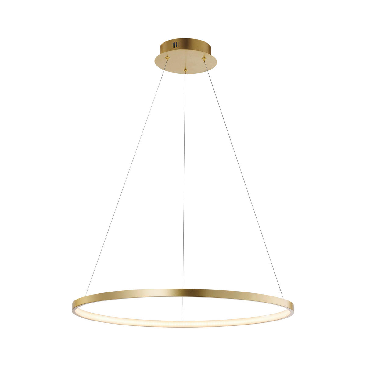 LED-HÄNGELEUCHTE 60/60/120 cm  - Goldfarben, Design, Kunststoff/Metall (60/60/120cm)