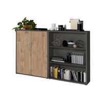 AKTENSCHRANK 168,8/113,6/33 cm  - Eichefarben/Anthrazit, MODERN, Holzwerkstoff (168,8/113,6/33cm) - MID.YOU