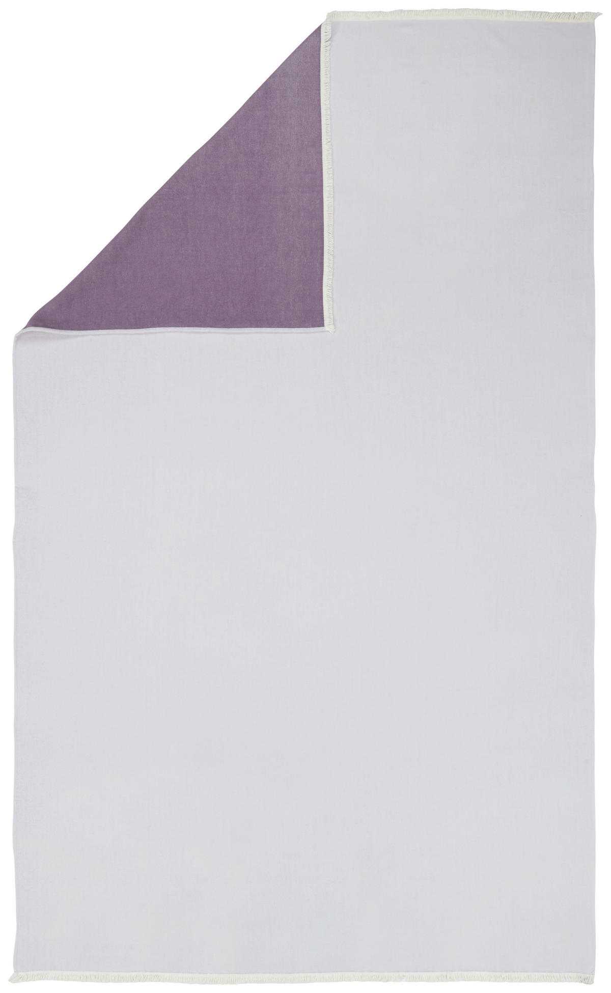 OBOUSTRANNÁ DEKA, bavlna, 140/210 cm - fialová, Natur, textil (140/210cm) - Novel