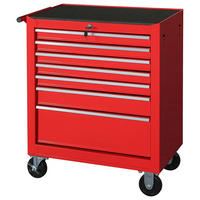 WERKSTATTWAGEN  - Rot, KONVENTIONELL, Kunststoff/Metall (68/78/33cm)