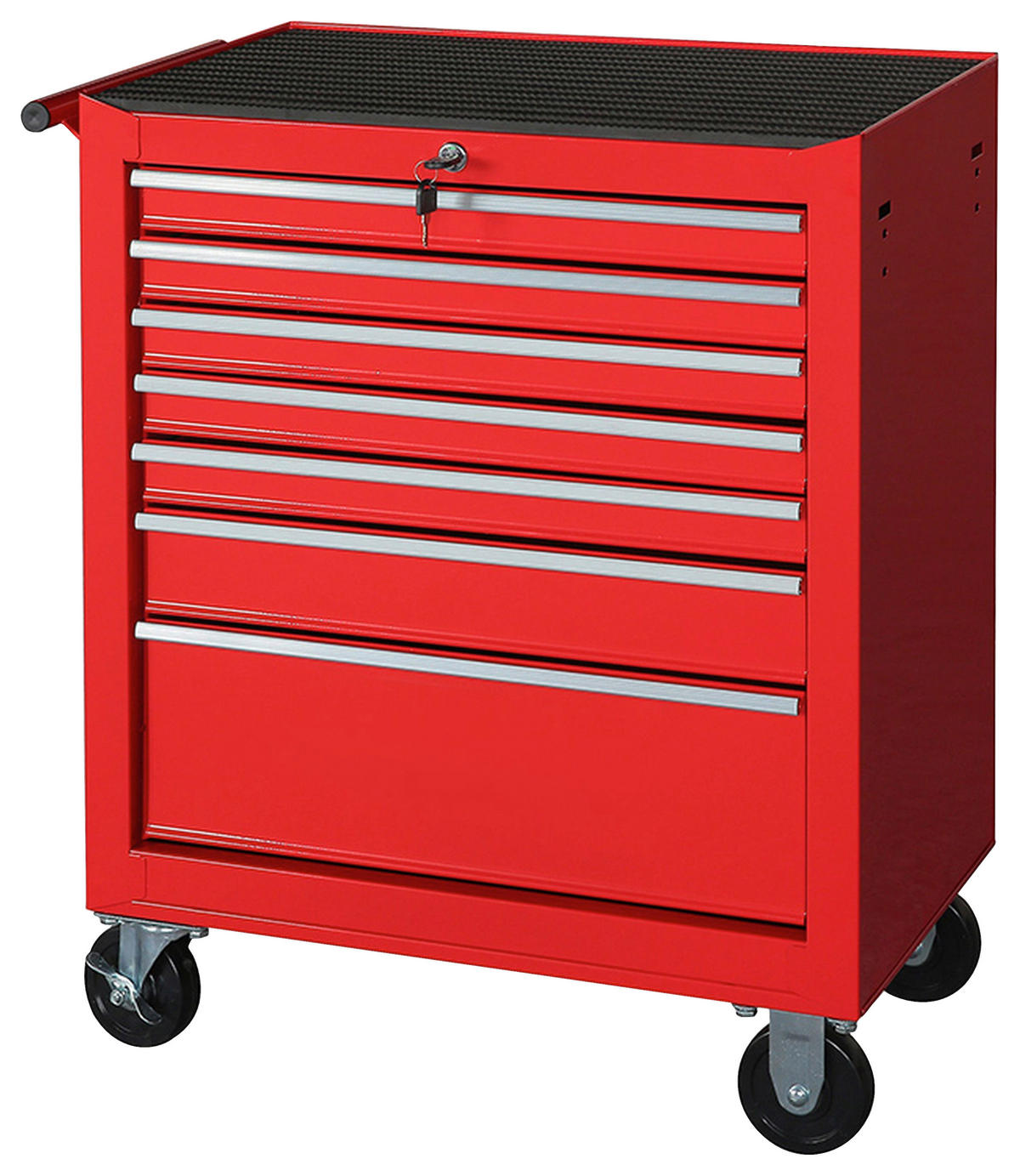 WERKSTATTWAGEN  - Rot, KONVENTIONELL, Kunststoff/Metall (68/78/33cm)