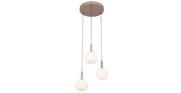 LED-HÄNGELEUCHTE 43/150 cm  - Weiß, Design, Glas/Metall (43/150cm) - Novel