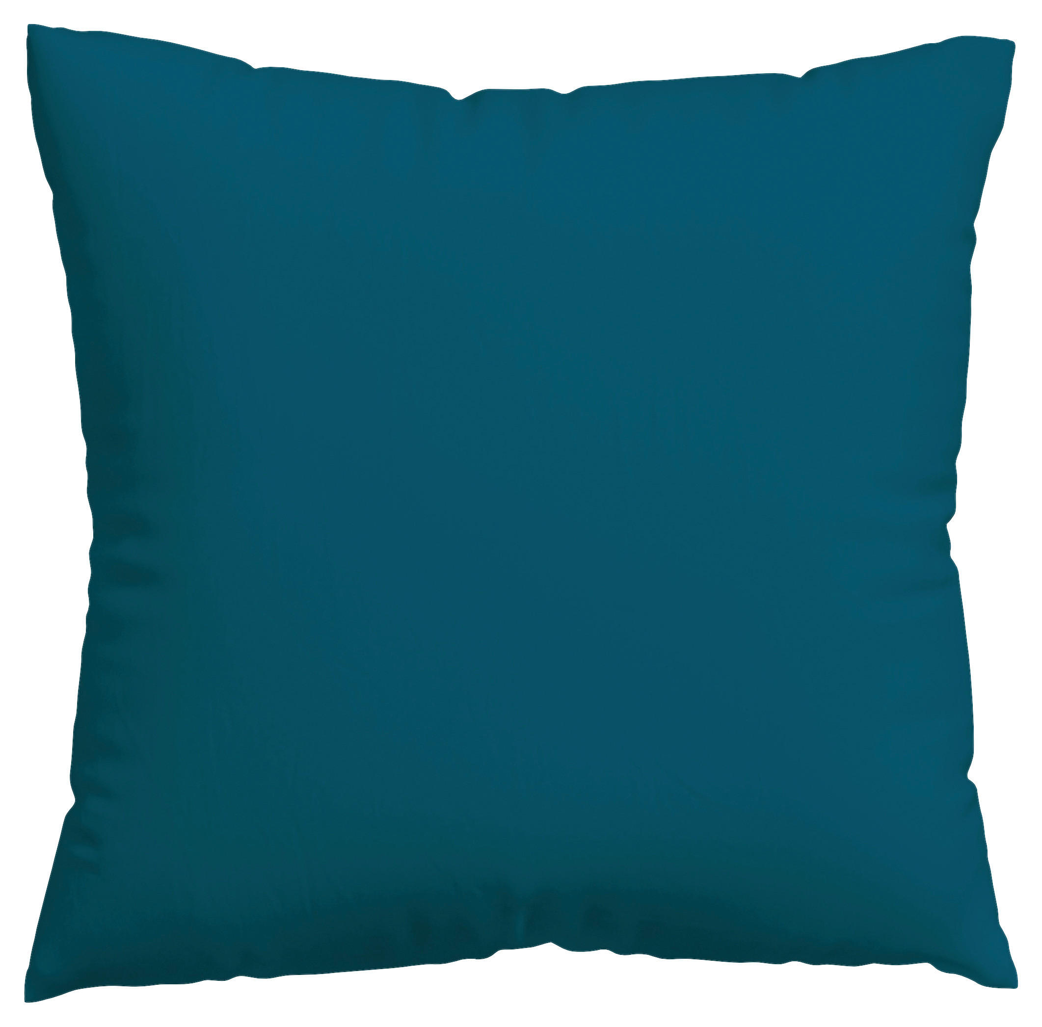 KISSENHÜLLE WOVEN SATIN 40/40 cm  - Petrol, Basics, Textil (40/40cm) - Schlafgut