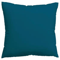 KISSENHÜLLE WOVEN SATIN 40/40 cm  - Petrol, Basics, Textil (40/40cm) - Schlafgut