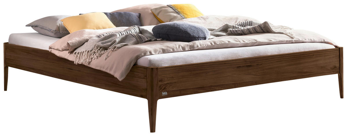 BETT 140/200 cm  Nussbaumfarben   - Nussbaumfarben, Basics, Holz (140/200cm) - Hasena