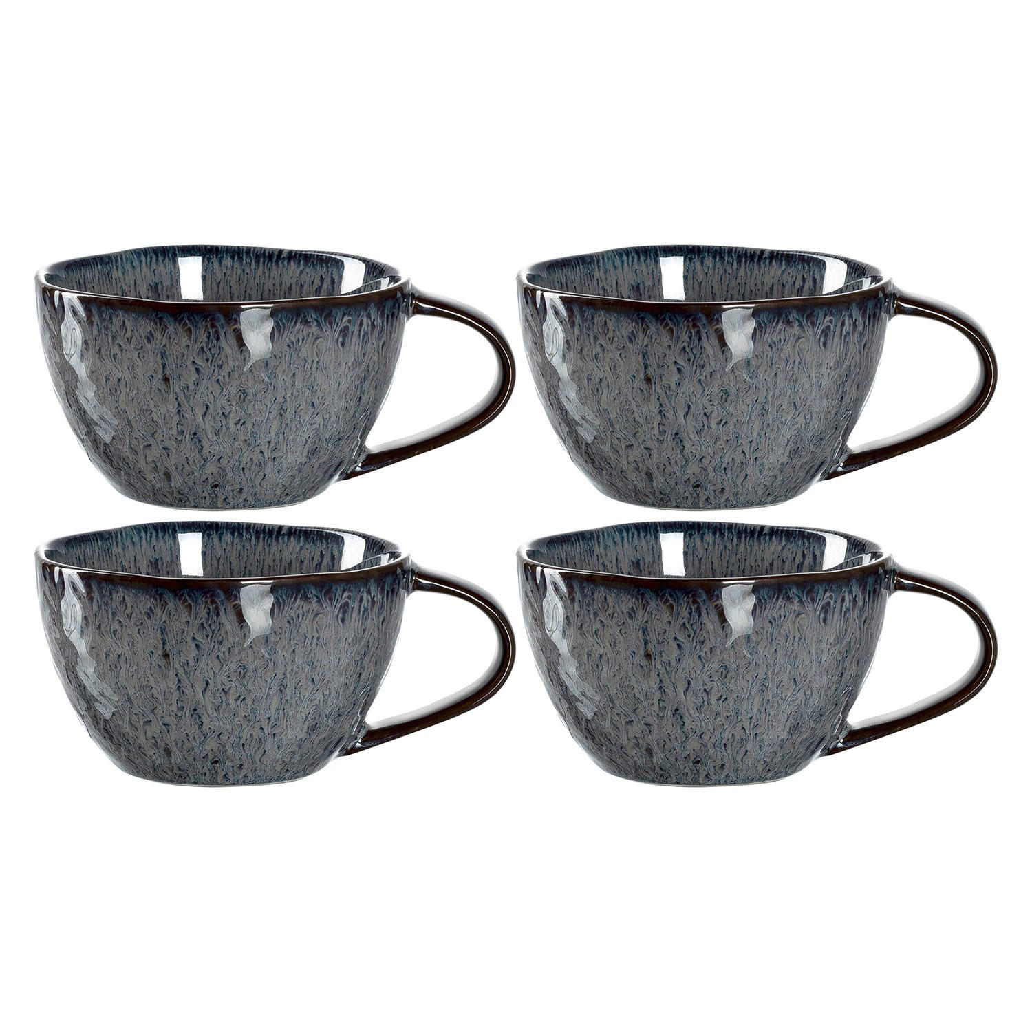 TASSENSET 4-teilig  - Anthrazit, LIFESTYLE, Keramik (290ml) - Leonardo