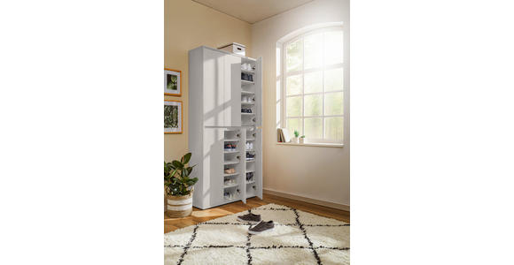 SCHUHSCHRANK in 100/210/34 cm - Kaschmir, KONVENTIONELL, Holzwerkstoff/Kunststoff (100/210/34cm) - Xora
