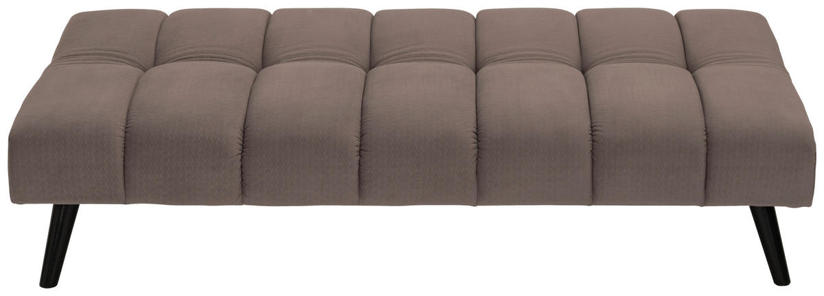 JUGEND- UND KINDERSOFA Flanell Braun  - Schwarz/Braun, MODERN, Holz/Textil (180/81/93cm) - P & B
