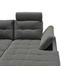WOHNLANDSCHAFT in Textil Grau, Schwarz - Chromfarben/Schwarz, Design, Kunststoff/Textil (218/324/170cm) - Carryhome WOHNLANDSCHAFT in Textil Grau, Schwarz - Chromfarben/Schwarz, Design, Kunststoff/Textil (218/324/170cm) - Carryhome