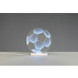 LED-DEKOLEUCHTE Football 23/24 cm  - Weiß, LIFESTYLE, Kunststoff/Metall (23/24cm) - Novel