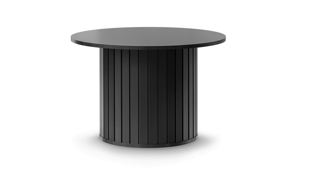 COUCHTISCH 70/70/46,7 cm rund Schwarz  - Schwarz, MODERN, Holzwerkstoff (70/70/46,7cm) - home24