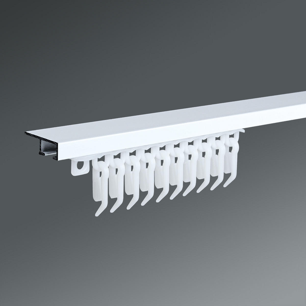 KLIZAČ bela, metal - bela, Osnovno, metal (300cm) - Homeware