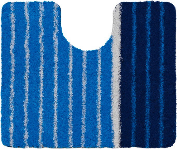 WC-VORLEGER Blau 50/60 cm  - Blau, Basics, Kunststoff/Textil (50/60cm) - Grund
