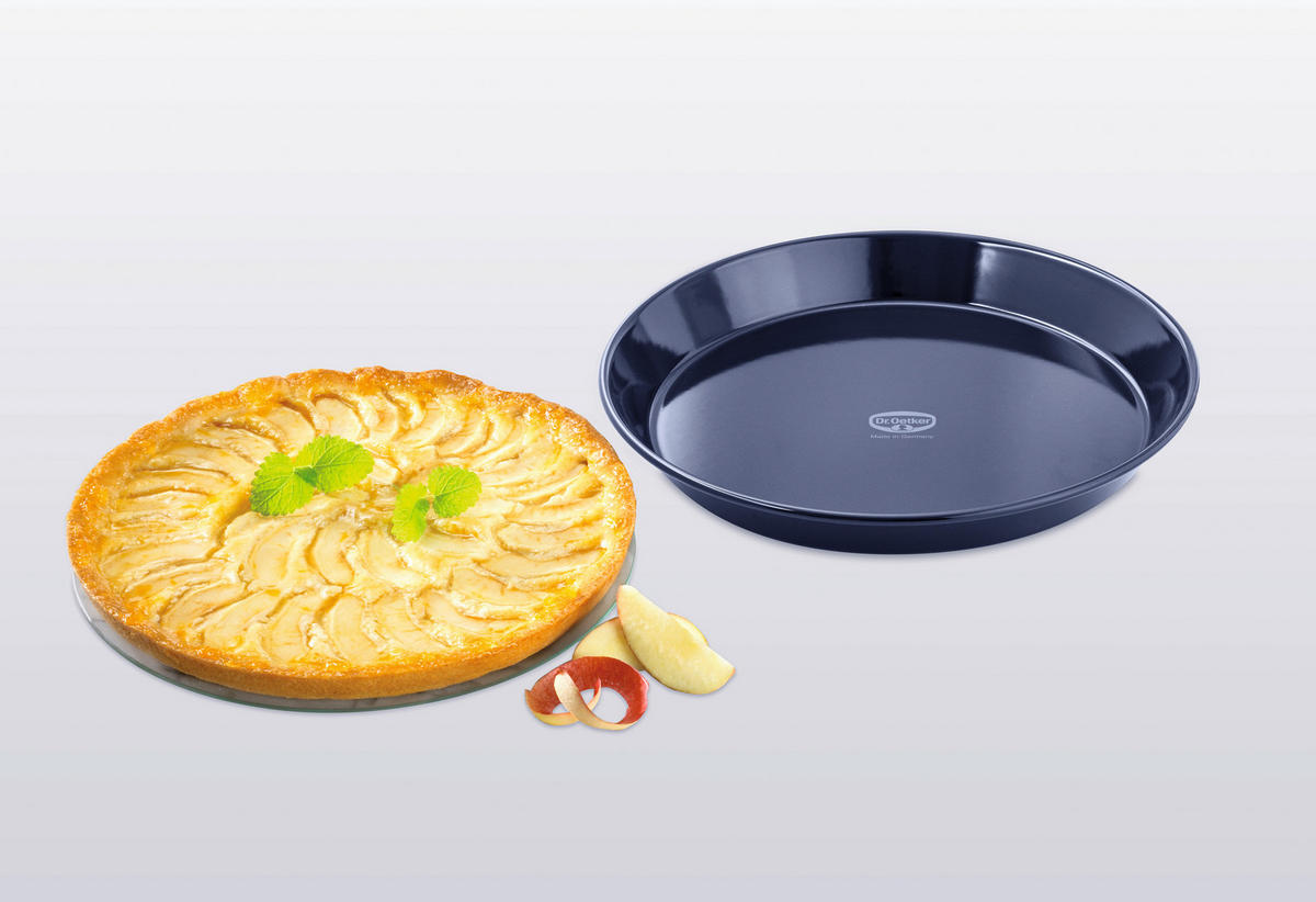 BACKFORM - Blau, Basics, Metall (30/4cm) - Dr.Oetker