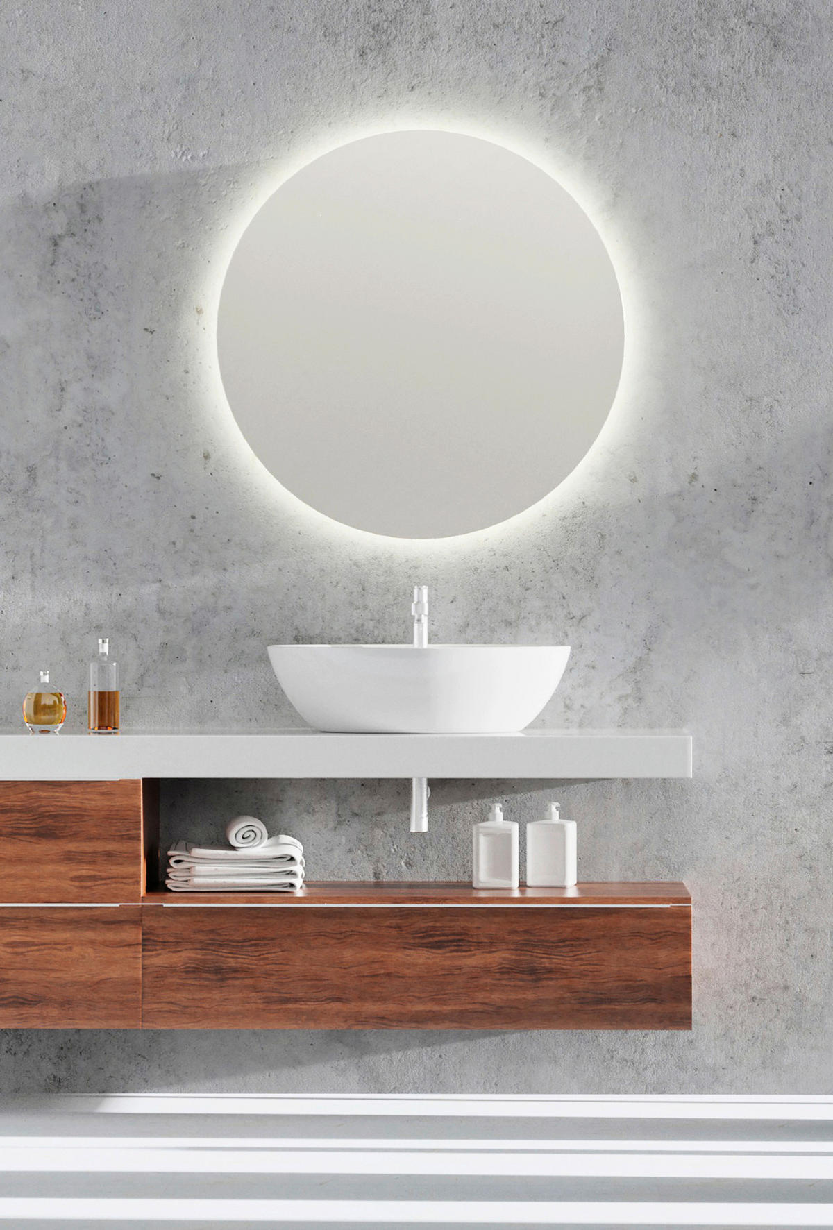 BADEZIMMERSPIEGEL 60/60/5 cm  - Basics, Glas (60/60/5cm)