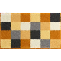 BADTEPPICH Bona Gelb, Schwarz, Weiß 70/120 cm  - Gelb/Schwarz, Basics, Kunststoff/Textil (70/120cm)