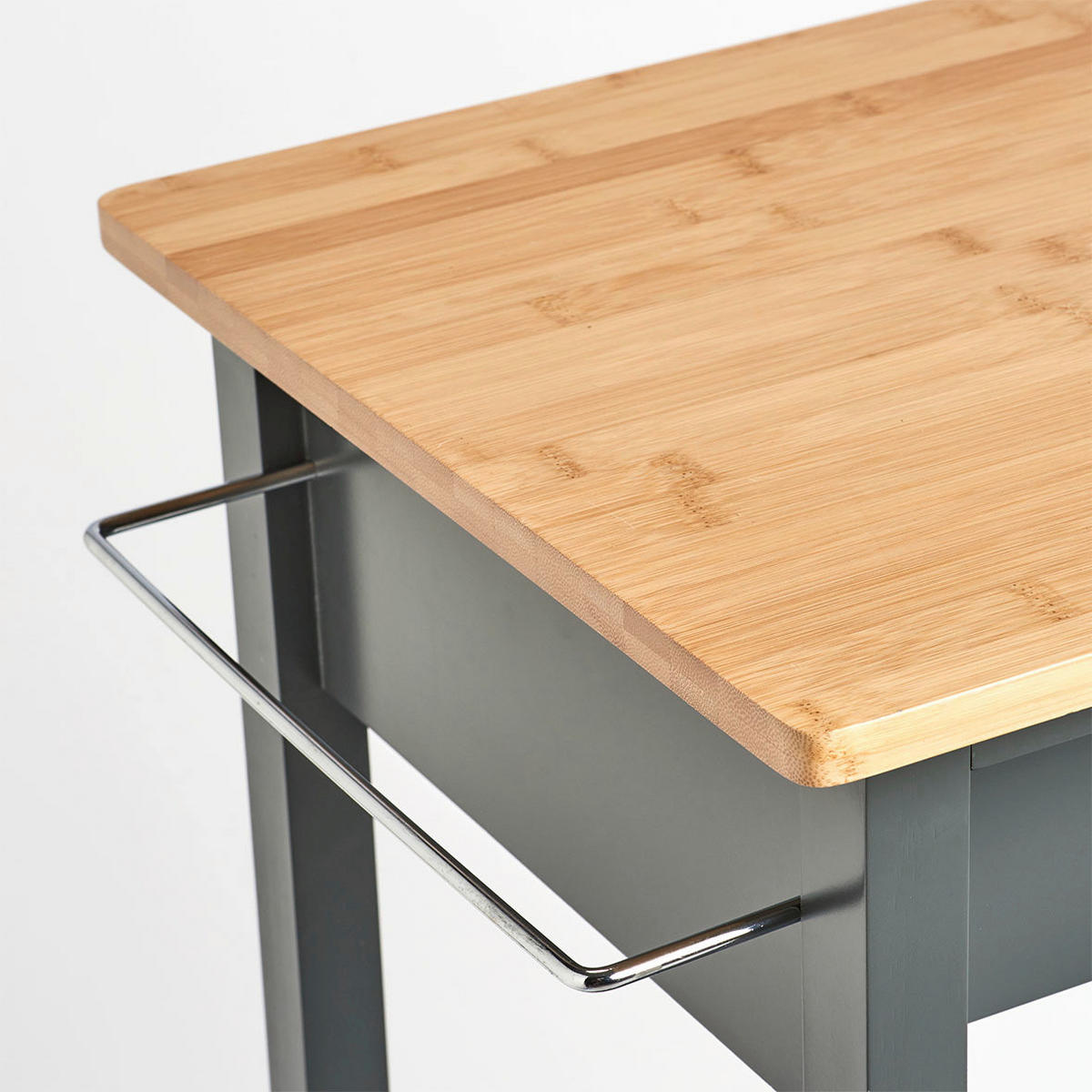 ALLZWECKWAGEN Bambus Schichtholz Grau  - Grau, Basics, Holz (58/93/40cm) - Zeller Present