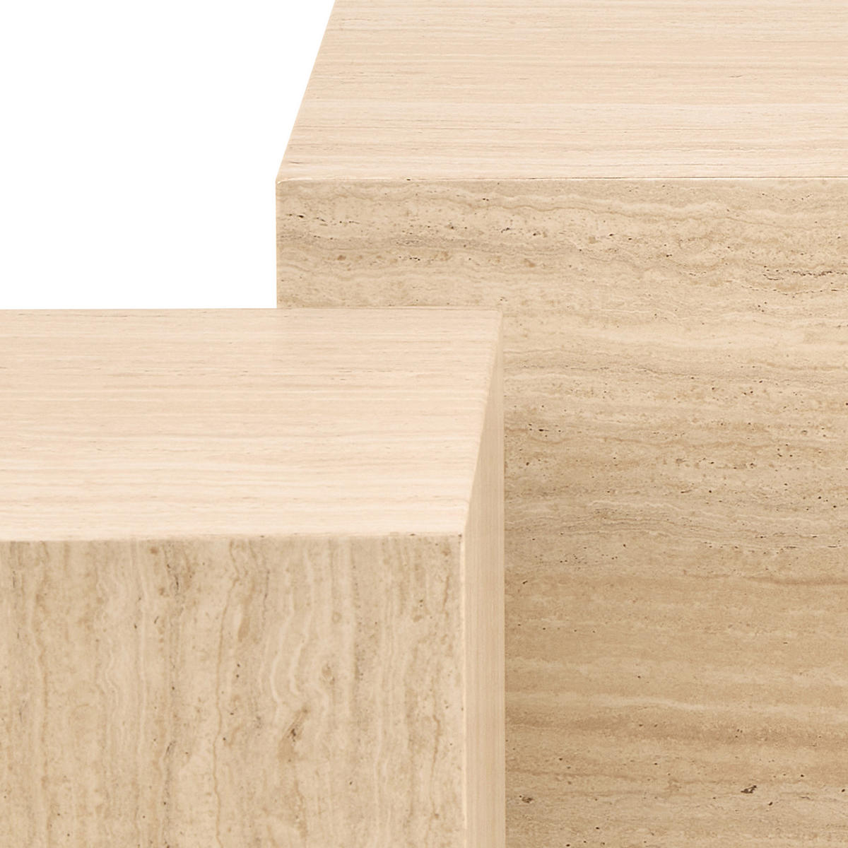 COUCHTISCHSET in Holzwerkstoff 100/44/60/44/42/38 cm  - Sandfarben/Beige, Design, Holzwerkstoff (100/44/60/44/42/38cm)
