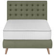 BOXSPRINGBETT 120/200 cm  in Grün  - Grün, Design, Holz/Textil (120/200cm) - Carryhome