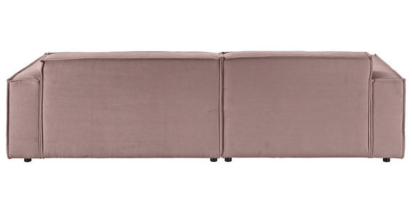 ECKSOFA Altrosa Feincord  - Schwarz/Altrosa, KONVENTIONELL, Kunststoff/Textil (168/276cm) - Hom`in