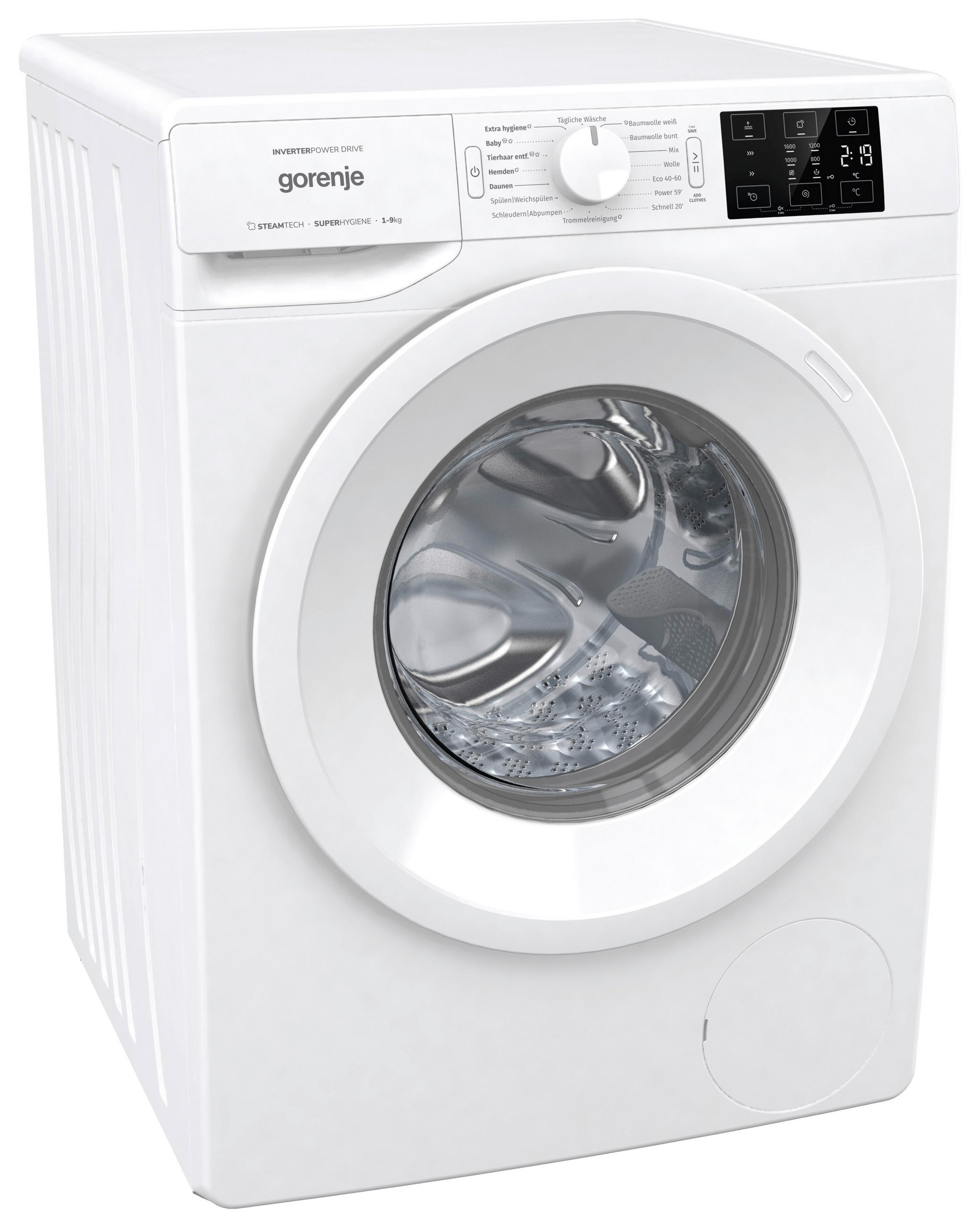 WASCHMASCHINE WNEI96ADPS   - Weiß, Basics, Metall (60/85/61cm) - Gorenje