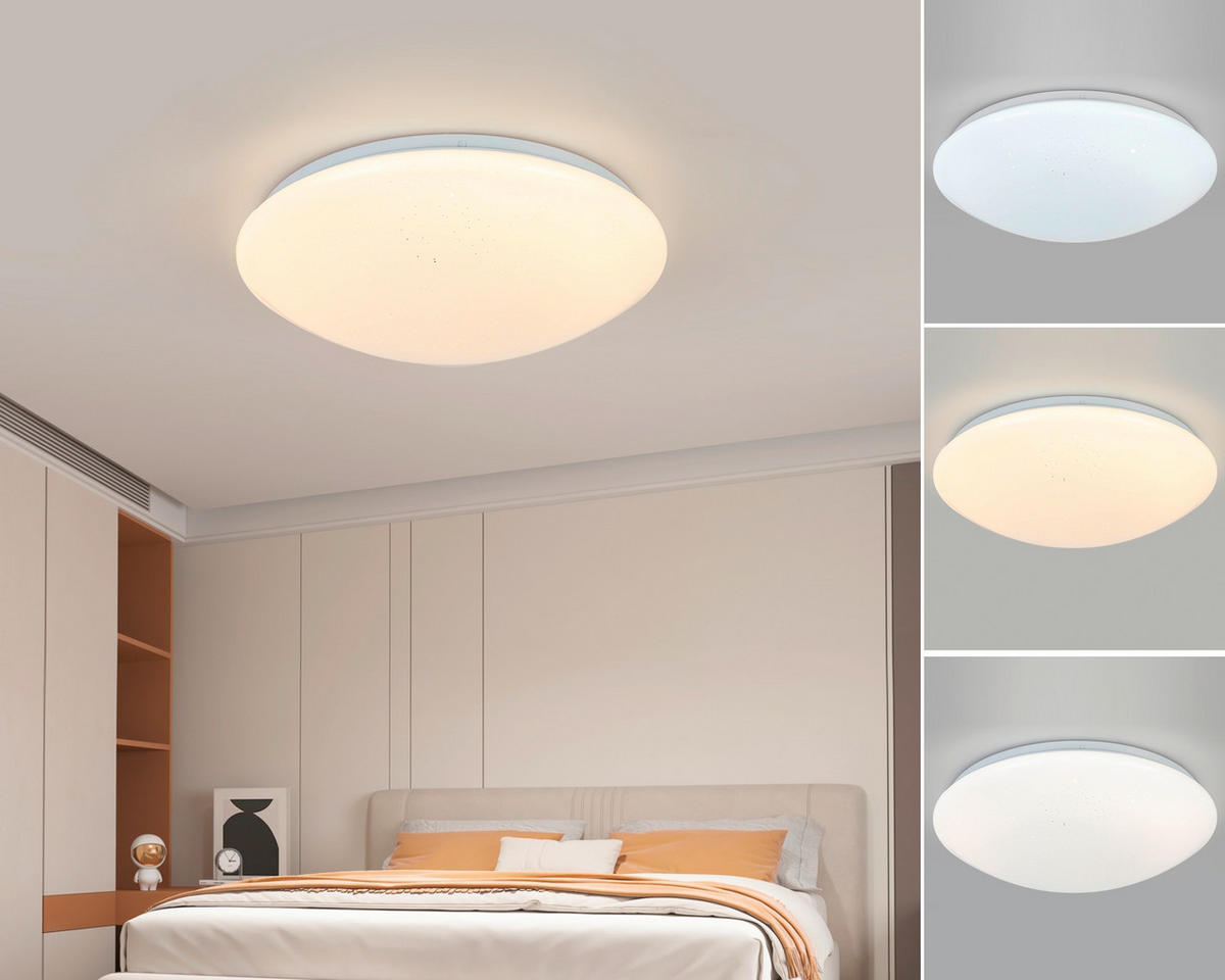 LED PLAFONJERA  - bela, Osnovno, metal/plastika (33/7,5cm) - Boxxx