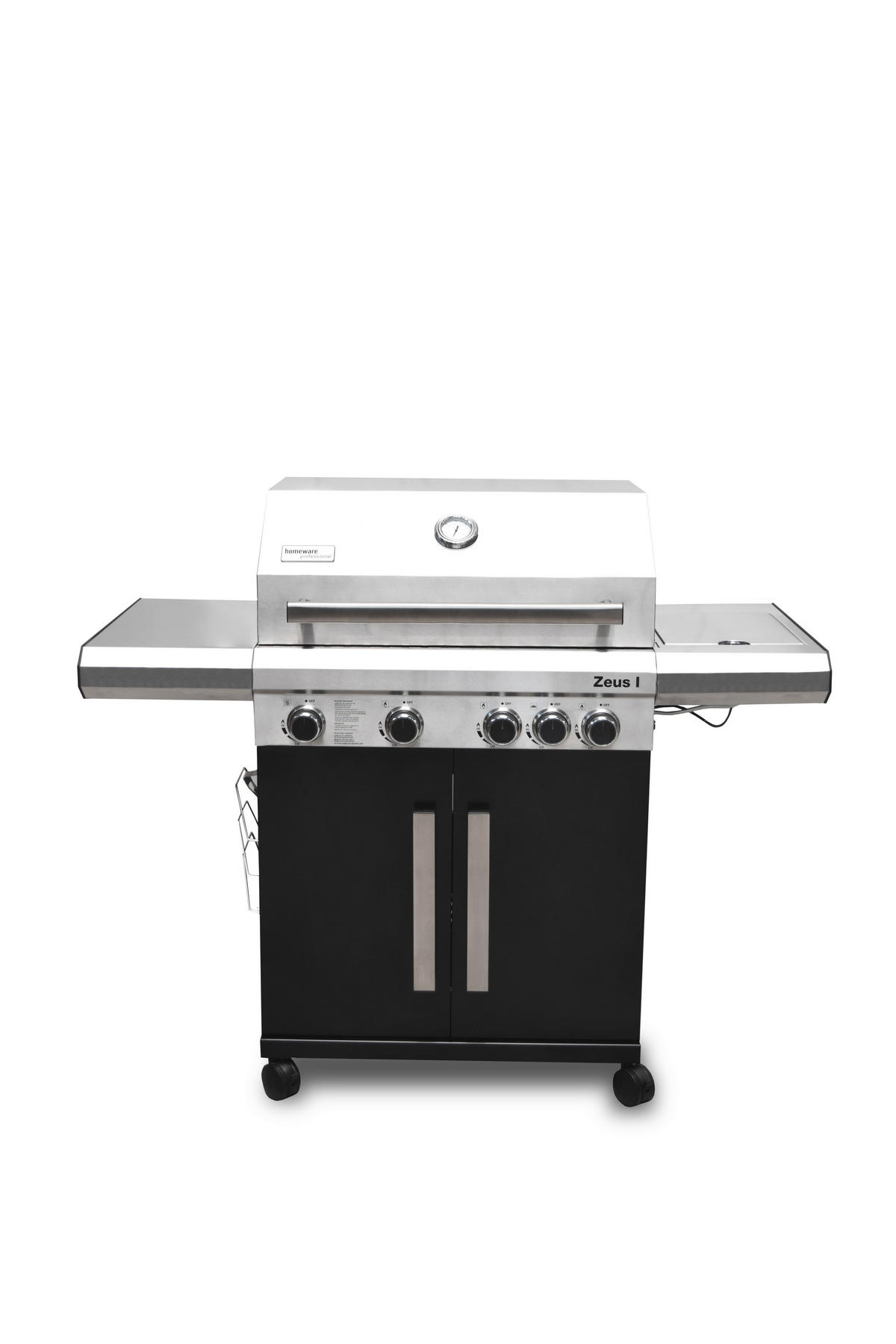 GASGRILL  Schwarz, Silberfarben  - Silberfarben/Schwarz, Basics, Metall (138/118/60cm) - Homeware