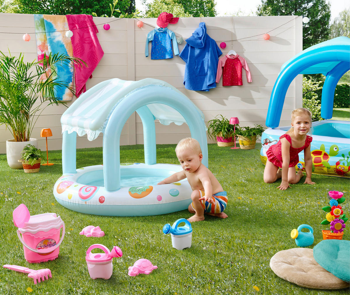 BADEANZUG - Pink, Basics, Textil (86/92null) - Patinio