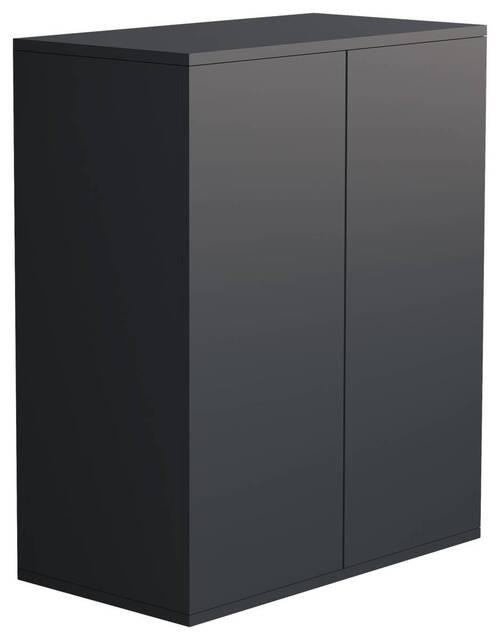 BYRÅ 60/73/32 cm - antracit, Modern, trämaterial/plast (60/73/32cm) - MID.YOU