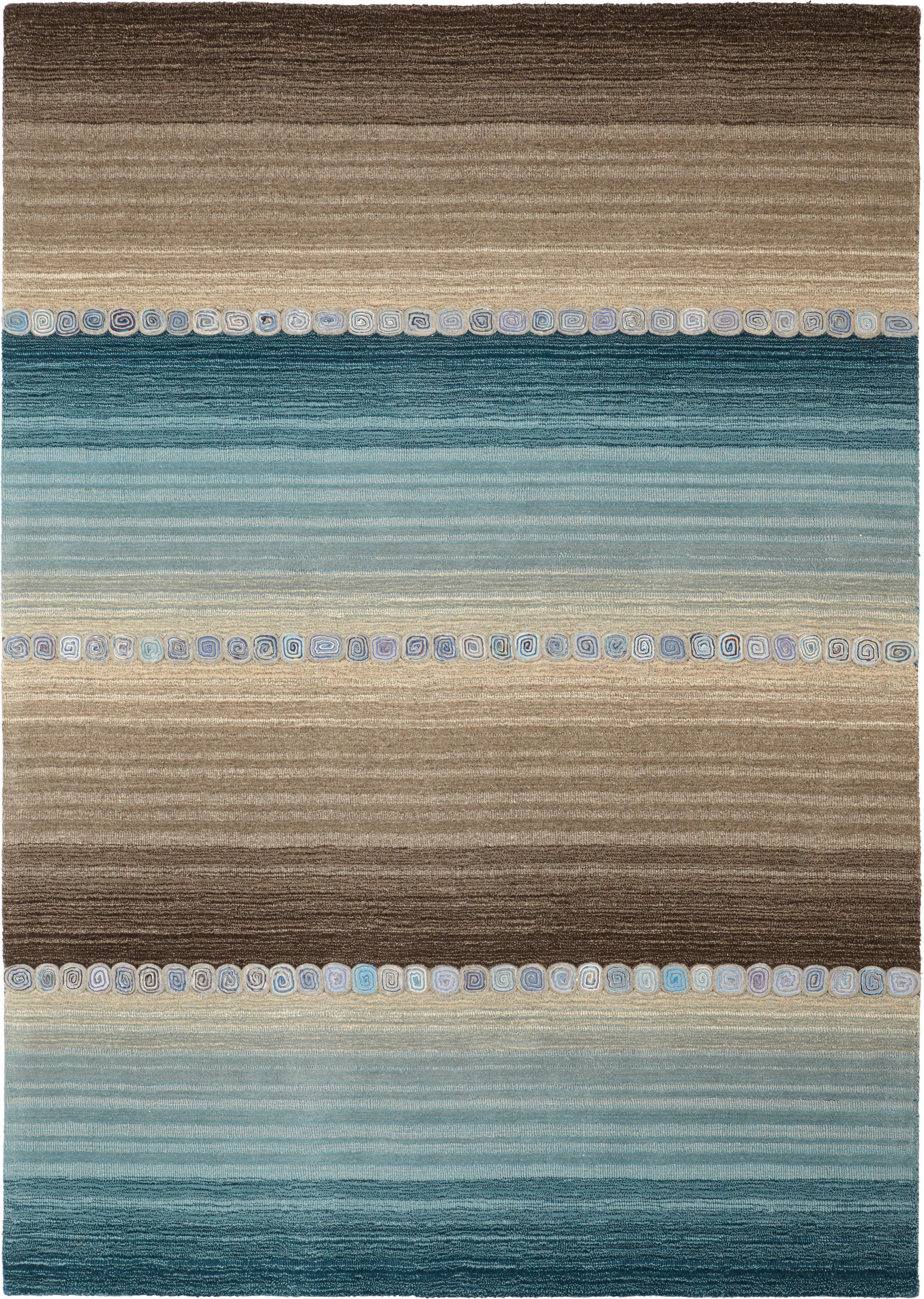 Covor Oriental  Twilight in Blue  - albastru/gri, Konventionell, textil (80/200cm) - Cazaris