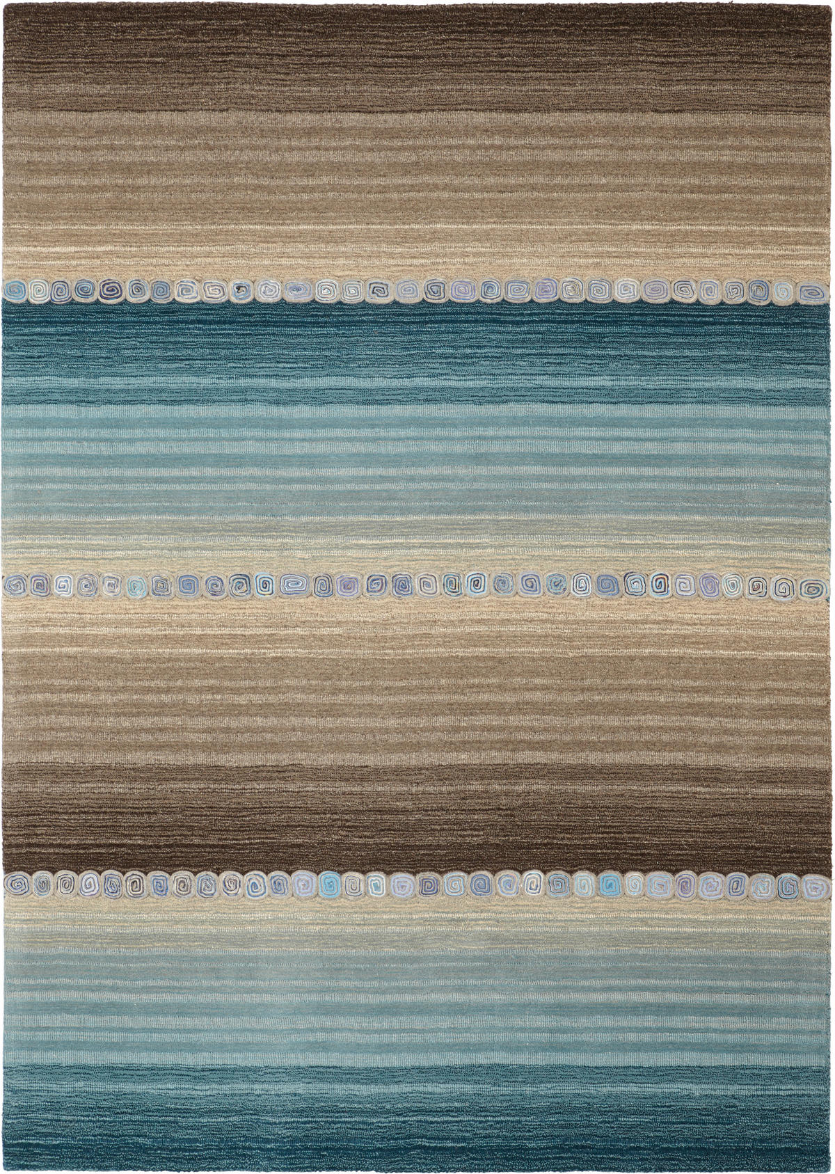 Covor Oriental  Twilight in Blue  - albastru/gri, Konventionell, textil (80/200cm) - Cazaris