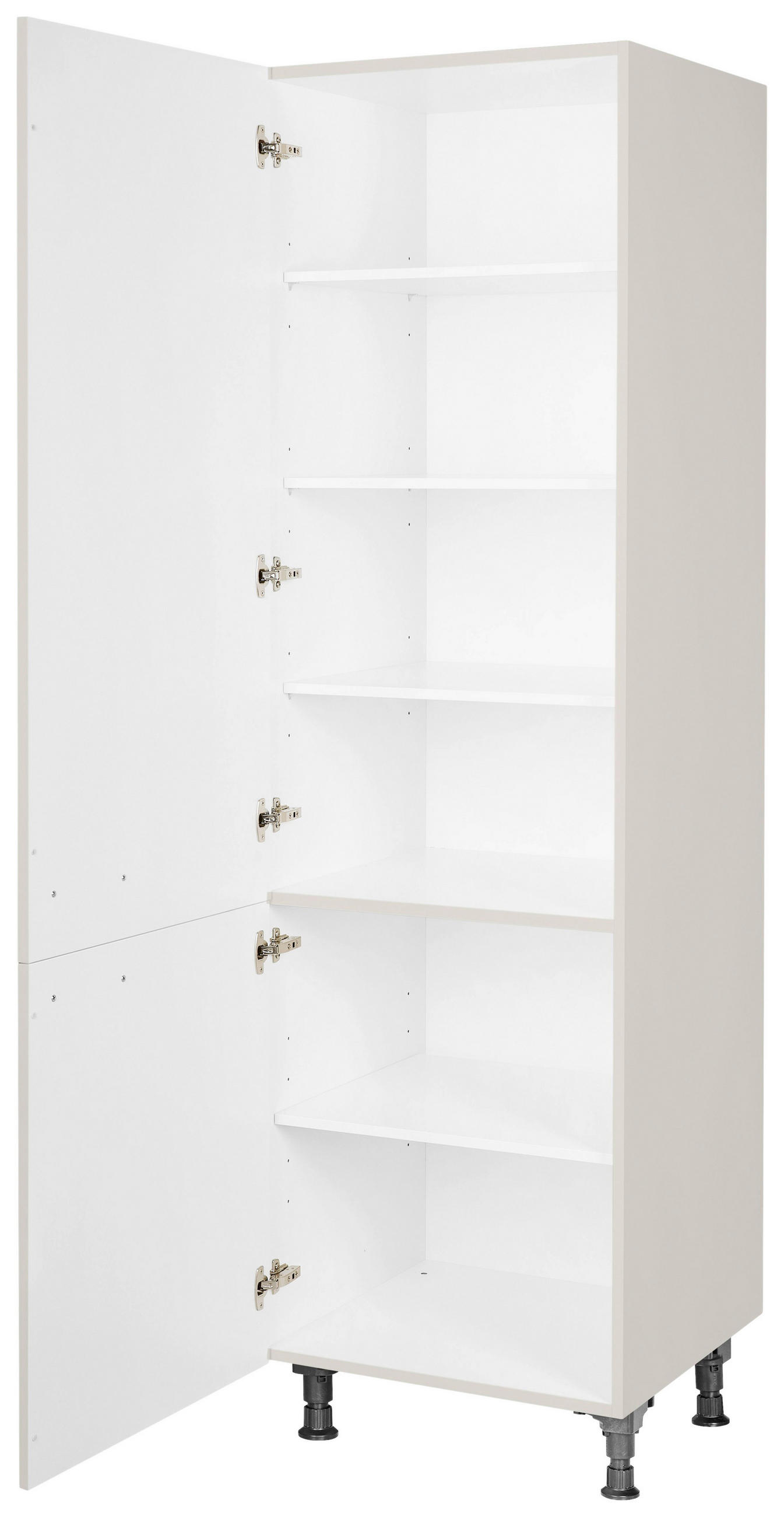 GESCHIRRSCHRANK 60/216,6/58 cm  in Hellgrau  - Edelstahlfarben/Hellgrau, MODERN, Holzwerkstoff/Metall (60/216,6/58cm) - Nobilia