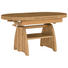 COUCHTISCH Wildeiche furniert Eichefarben - Eichefarben, KONVENTIONELL, Metall (110(130,5/65/56-75cm) - Venda