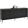 SIDEBOARD 192/82/40 cm  in Schwarz  - Schwarz, Design, Holzwerkstoff (192/82/40cm) - Hom`in