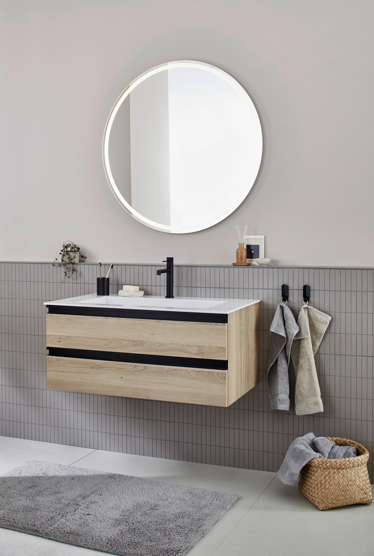 BADEZIMMERSPIEGEL 90/90/2,2 cm  - Klar, Design, Glas (90/90/2,2cm) - Schöner Wohnen