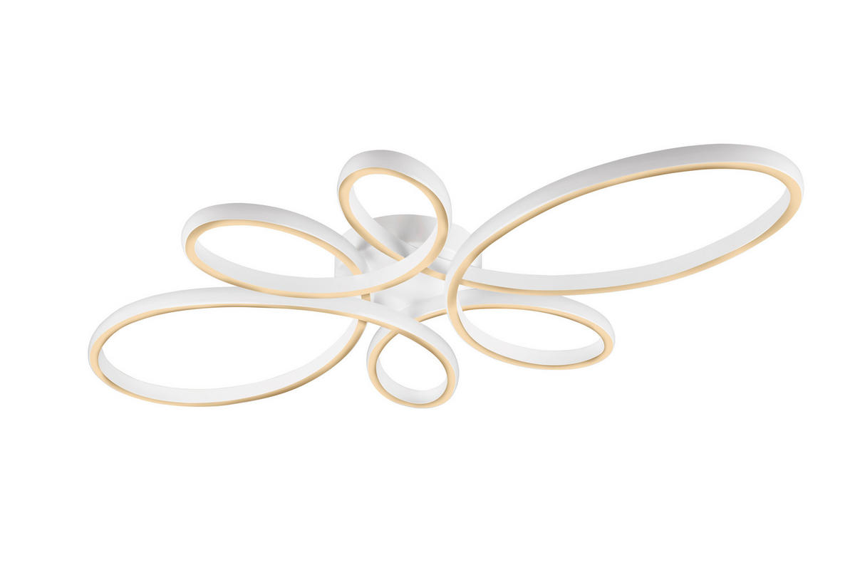 LED-DECKENLEUCHTE Fly 83/7,5/45,5 cm   - Weiß, KONVENTIONELL, Kunststoff/Metall (83/7,5/45,5cm) - Trio Leuchten
