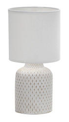 BORDSLAMPA 15/15/32 cm   - vit, Basics, metall/textil (15/15/32cm)