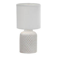 BORDSLAMPA 15/15/32 cm   - vit, Basics, metall/textil (15/15/32cm)