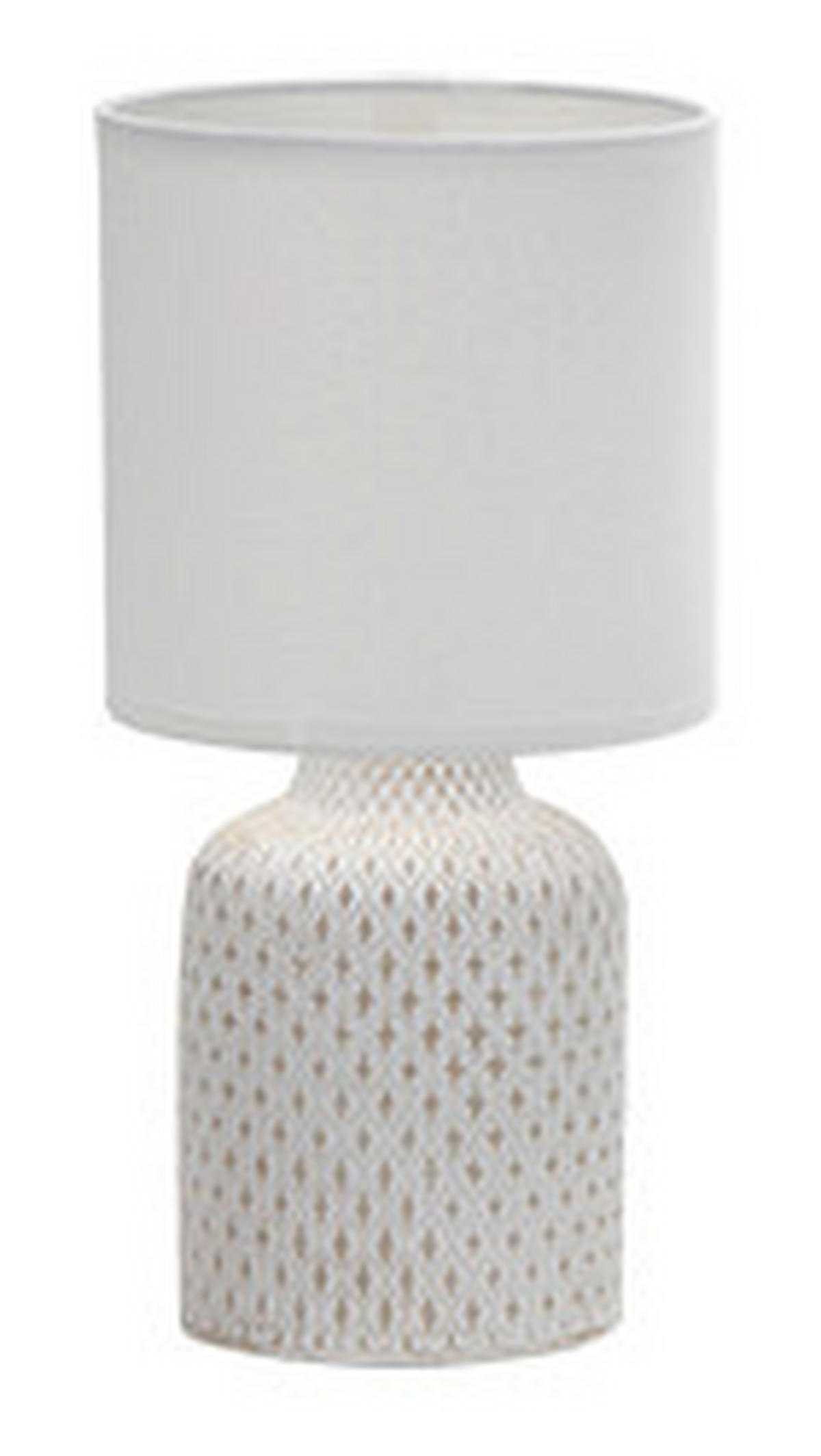 BORDSLAMPA 15/15/32 cm   - vit, Basics, metall/textil (15/15/32cm)