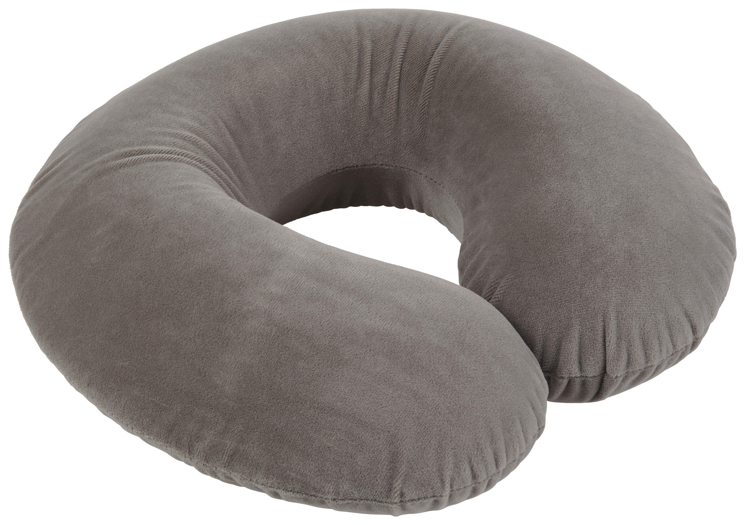 CESTOVNÍ POLŠTÁŘEK - šedá, Konvenční, textil/plast (24/26/9cm) - Boxxx