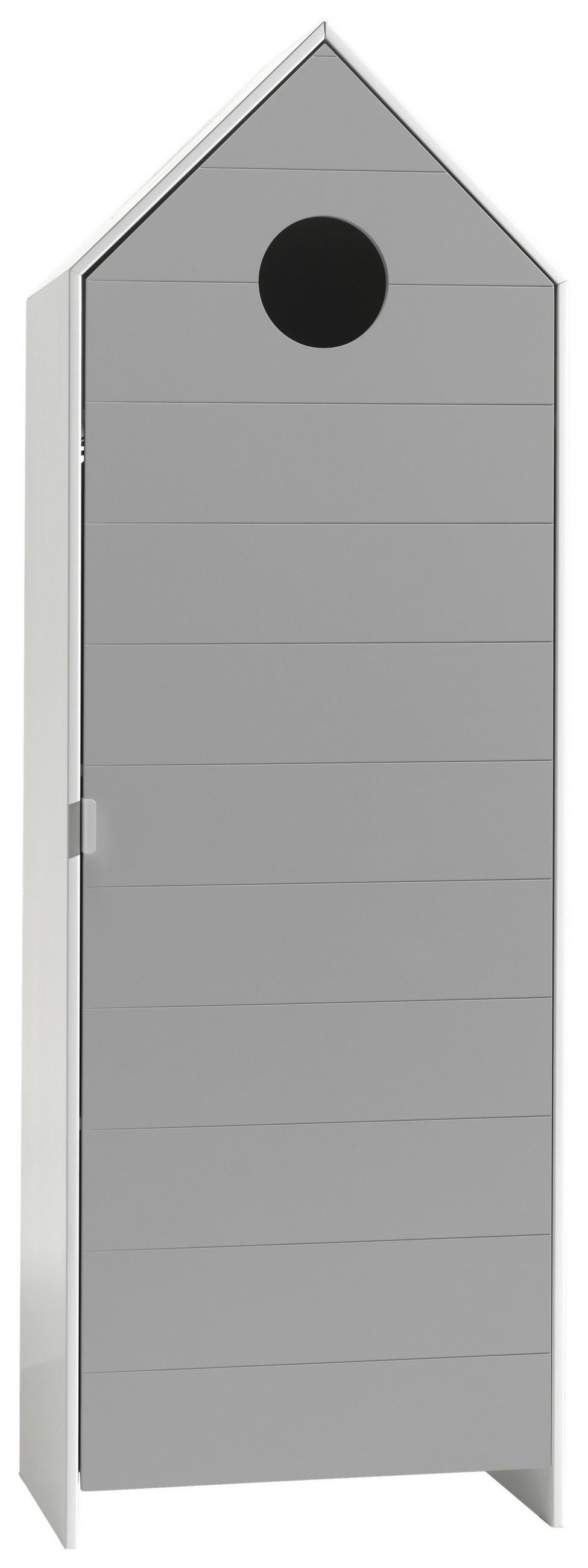  KINDERKLEIDERSCHRANK Weiß, Grau  - Weiß/Grau, MODERN, Holzwerkstoff (57,6/171,3/37cm) - MID.YOU