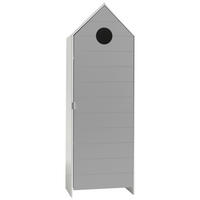 KINDERKLEIDERSCHRANK - Weiß/Grau, MODERN, Holzwerkstoff (57,6/171,3/37cm) - MID.YOU