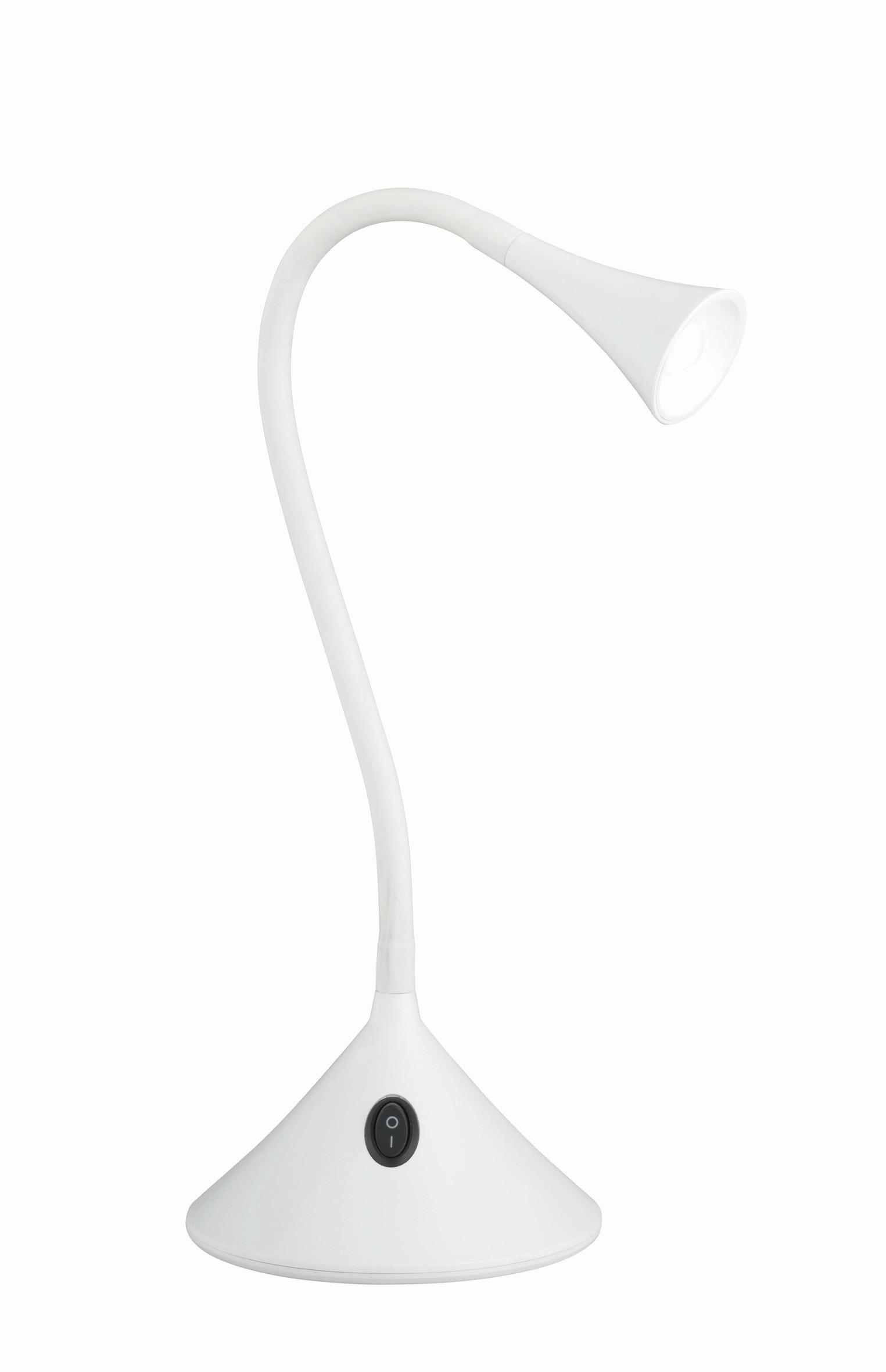 SCHREIBTISCHLEUCHTE - Weiss, Konventionell, Kunststoff (13,5/31,8cm)