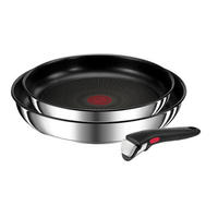 PFANNENSET 3-teilig  - Schwarz, Basics, Metall (36/31/6,5cm) - Tefal