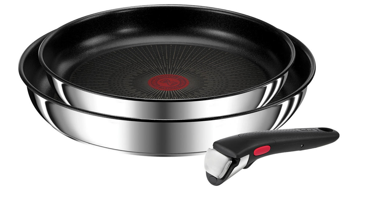 PFANNENSET 3-teilig  - Schwarz, Basics, Metall (36/31/6,5cm) - Tefal