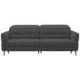 2-SITZER-SOFA  in Webstoff Dunkelgrau  - Eiche Bianco/Dunkelgrau, Design, Holz/Textil (234-262/85-106/98-112cm) - Dieter Knoll