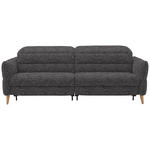 2-SITZER-SOFA  in Webstoff Dunkelgrau  - Eiche Bianco/Dunkelgrau, Design, Holz/Textil (234-262/85-106/98-112cm) - Dieter Knoll