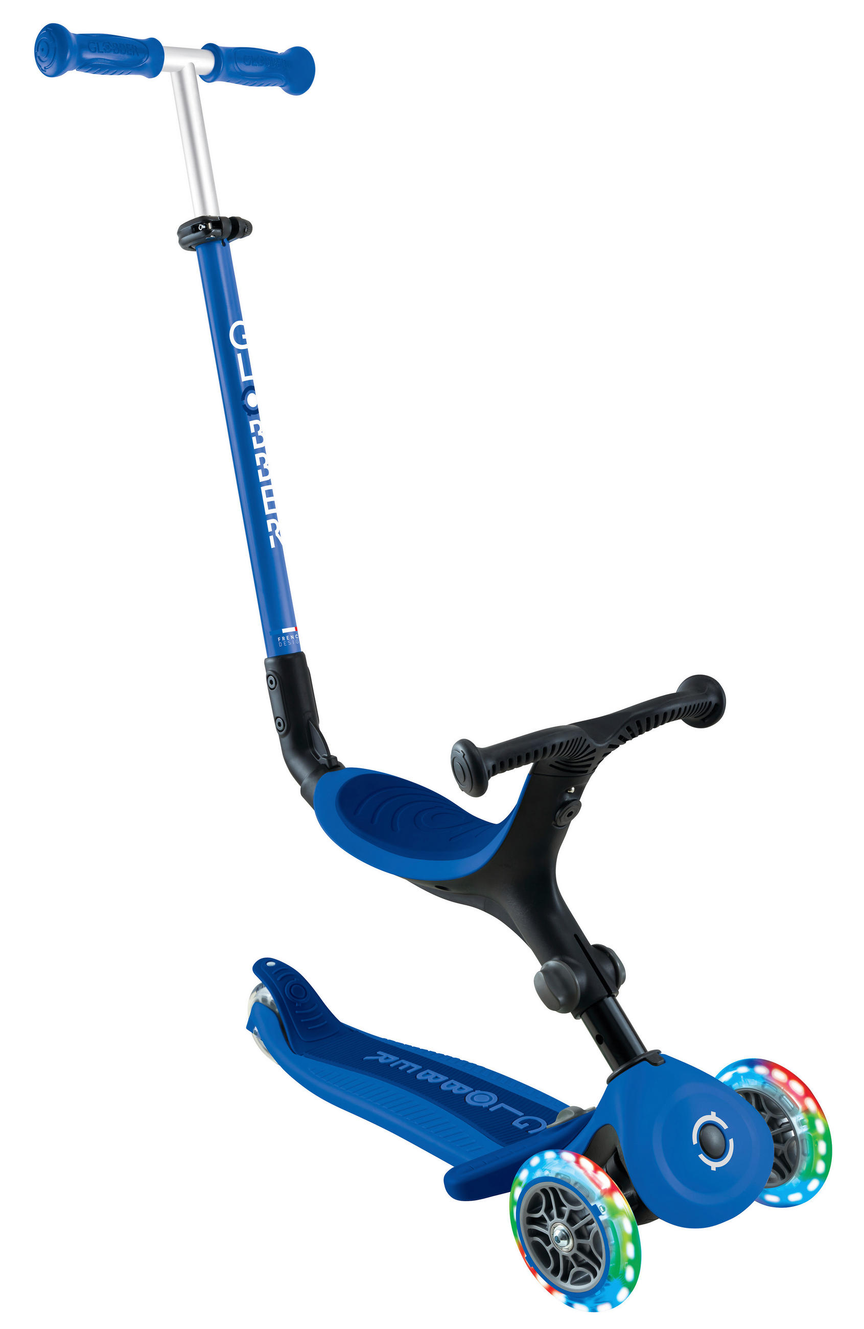 LAUFRAD GO-UP ACTIVE LIGHTS 3IN1  - Blau/Dunkelblau, LIFESTYLE, Kunststoff/Metall (67/28/95,5cm) - GLOBBER